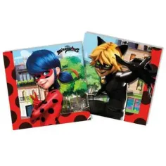 Juego de servilletas Miraculous 20 unidades 33x33cm