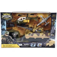 Juego de set de base militar Special Combat con vehículos de combate
