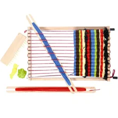 Juego de tejido manual de madera