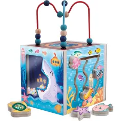 imagen de Juego sensorial de desarrollo de habilidades Montessori de madera - Vida submarina - Lisciani 3