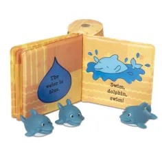 imagen de Juguete de baño: Libro impermeable, bebés delfines - Melissa & Doug 2