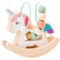 Juguete de bebé de madera con unicornio - Woodyland