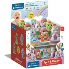 Juguete de bebé Spin & Dream unicornio y dragón 1ud - Clementoni