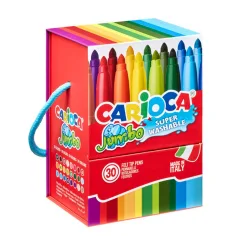 Jumbo set de 30 marcadores lavables - Carioca