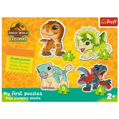 imagen de Jurassic World: Lindos dinosaurios - Primer puzzle de Baby 3-4-5-6 piezas - Trefl 2