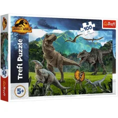 Jurassic World: Puzzle de 100 piezas de dinosaurios de Jurassic Park - Trefl