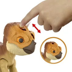 imagen de Jurassic World: Renacimiento - Figura de dinosaurio interactivo Aquilops Dolores - Mattel 3