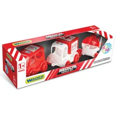 Kid Cars Vehículos de Emergencia Set de 3 Piezas - Wader