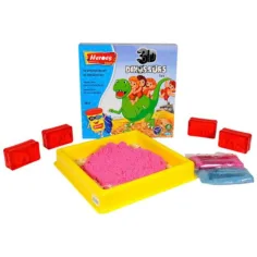 imagen de Kinetic Sand: Set de arena cinética de héroes de dinosaurios o ponis con accesorios de 500g 2
