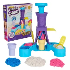 Kinetic Sand: Set de juego de helados con arena moldeable 396g - Spin Master