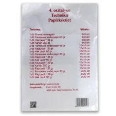 Kit de papel de Tecnología para 4.º grado de 25 piezas
