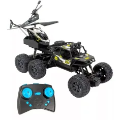 imagen de KOO: Kokan 052 coche todoterreno teledirigido y helicóptero 2 en 1 set de juego con luz LED 2