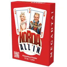 Korda All-in Clásico baraja francesa (52 cartas + 3 Joker)