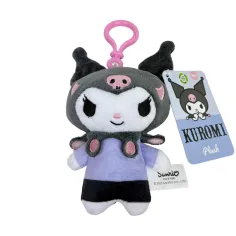 Kuromi peluche clip para bolso, 12 cm