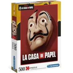 La gran estafa del dinero: Puzzle de 500 piezas de la máscara de Dali - Clementoni