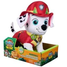 La Patrulla Canina: Dino Movie Marshall, peluche interactivo de 25 cm - Spin Master