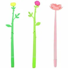 Lápices Rollerball en forma de flor en varias versiones
