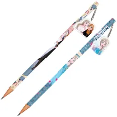 Lápiz de grafito de Frozen con goma de borrar en varias versiones 1ud
