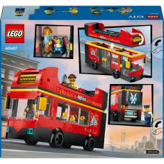 imagen de LEGO® City: Autobús turístico de dos pisos rojo (60407) 2