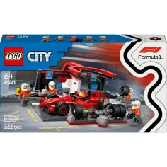 LEGO® City: Box pit F1® y personal, con coche Ferrari (60443)