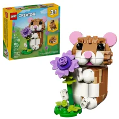 imagen de LEGO® Creator: Hámstero adorable con una flor (31376) 1