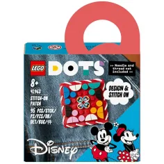 LEGO® DOTS: parche de Mickey Mouse y Minnie Mouse (41963)
