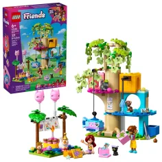 LEGO® Friends: Fiesta de cumpleaños de gatitos y casa en el árbol para gatos (42666)