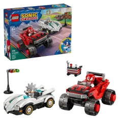 LEGO® Sonic the Hedgehog™: El coche de Silver contra el monster truck de Knuckles (77118)
