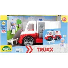 LENA: Camión de rescate Truxx con accesorios en caja de 31cm
