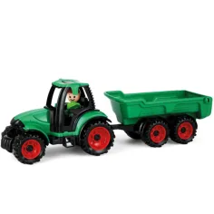 LENA: Camiónes tractor con remolque y figura 36cm