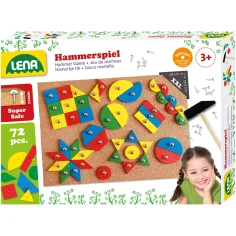LENA: Juego de habilidades de martillo con tablero de corcho