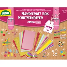 imagen de LENA: Jumbo rosa maletín de manualidades 800 piezas 3