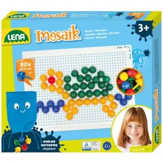 LENA: Kit creativo de mosaico transparente de puntos de 15mm 80 unidades