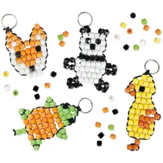 imagen de LENA: Kit de creación de llaveros DIY con cuentas de animales 2