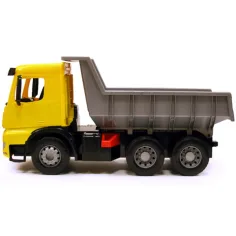 imagen de LENA: Mercedes-Benz Actros camión volquete gigante amarillo/negro 67cm 2