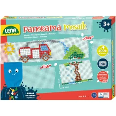 LENA: Panorama Mosaico XL Set de Puntos Transparentes 10mm 400pcs