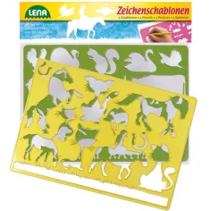 LENA: Plantilla de dibujo de caballos y gatos