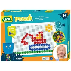 LENA: Set creativo de mosaico transparente de puntos 15mm 120 piezas
