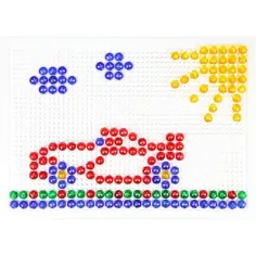 imagen de LENA: Set creativo de mosaico transparente de puntos de 10mm 260 piezas 2