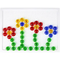 imagen de LENA: Set creativo de mosaico transparente de puntos de 15 mm 80 unidades 2