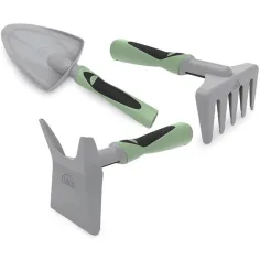 LENA: Set de arenero de 3 piezas en color verde-gris