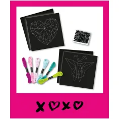 imagen de LENA: Set de creación de imágenes de hilo con diseño de mariposa y corazón 2