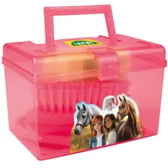 LENA: Set de cuidado de caballos en caja de almacenamiento