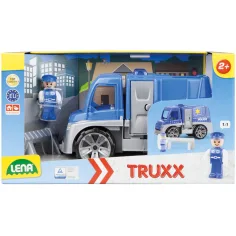 LENA: Truxx coche de policía con accesorios en caja 39cm