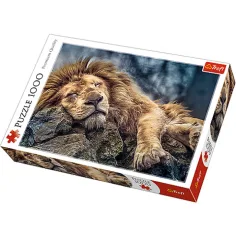 León dormido puzzle premium de 1000 piezas - Trefl