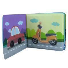imagen de Libro de Bebé: Vehículos libro de baño suave 14x13cm 5