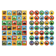 imagen de Libro de colorear de tractor con pegatinas - Trefl 2