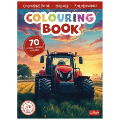 imagen de Libro de colorear de tractor con pegatinas - Trefl 1