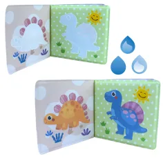 imagen de Libro para Bebés: Libro de baño suave de Dinosaurios 14x13cm 3