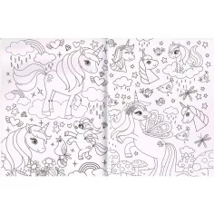 imagen de Libro para colorear con diamantes - Unicornios 2